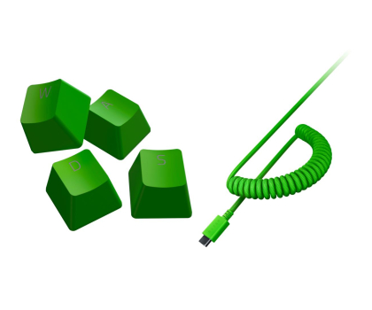 Keycaps do klawiatury Razer PBT Keycap + Coiled Cable Green